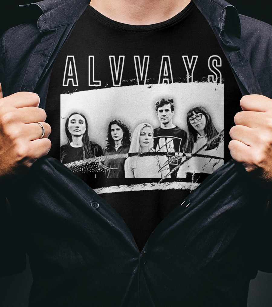 ALVVAYS Black And White Band T-Shirt