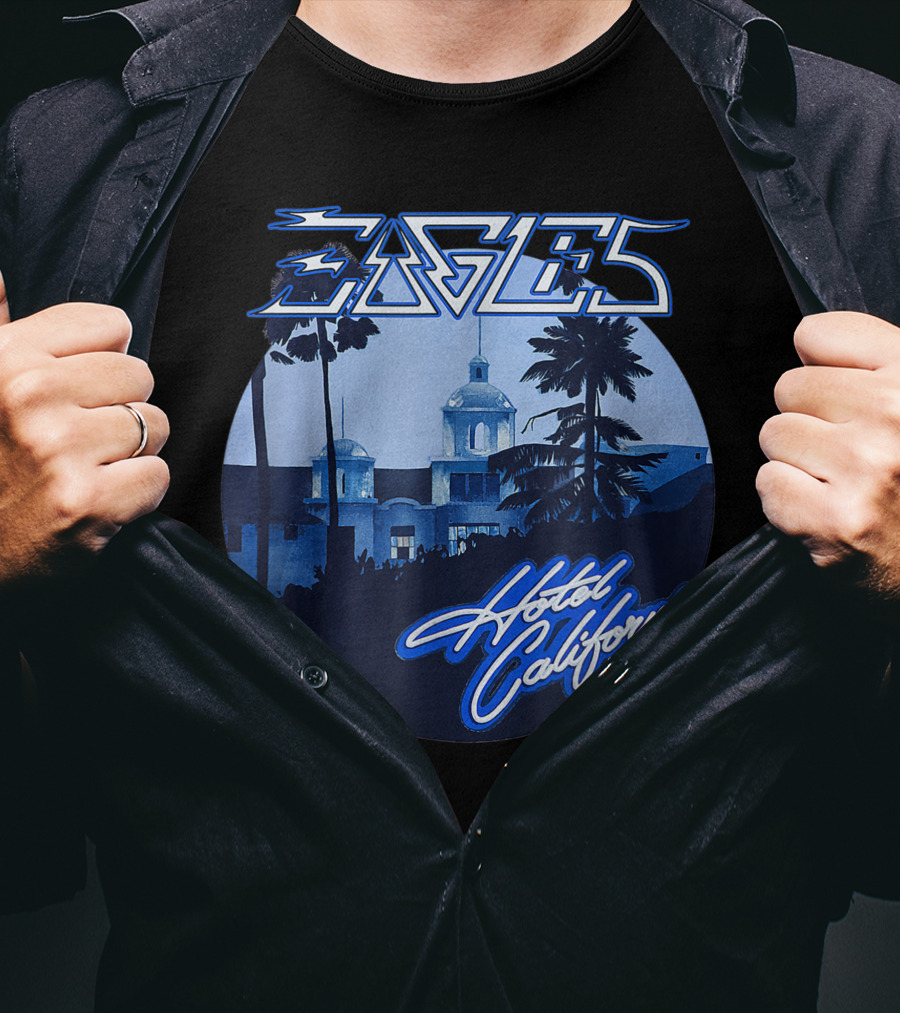 Eagles Hotel California Retro Vintage Band Music T-Shirt