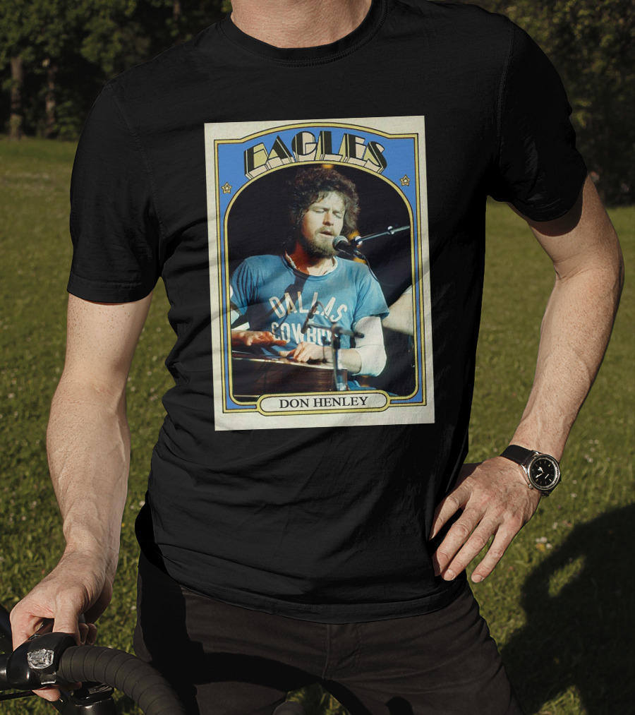 Eagles Don Henley Vintage Dallas Cowboys Card T-Shirt