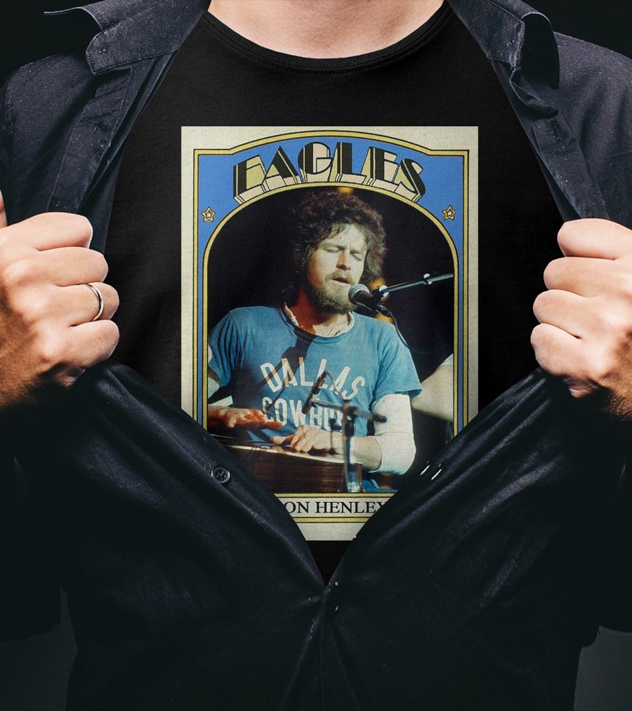 Eagles Don Henley Vintage Dallas Cowboys Card T-Shirt