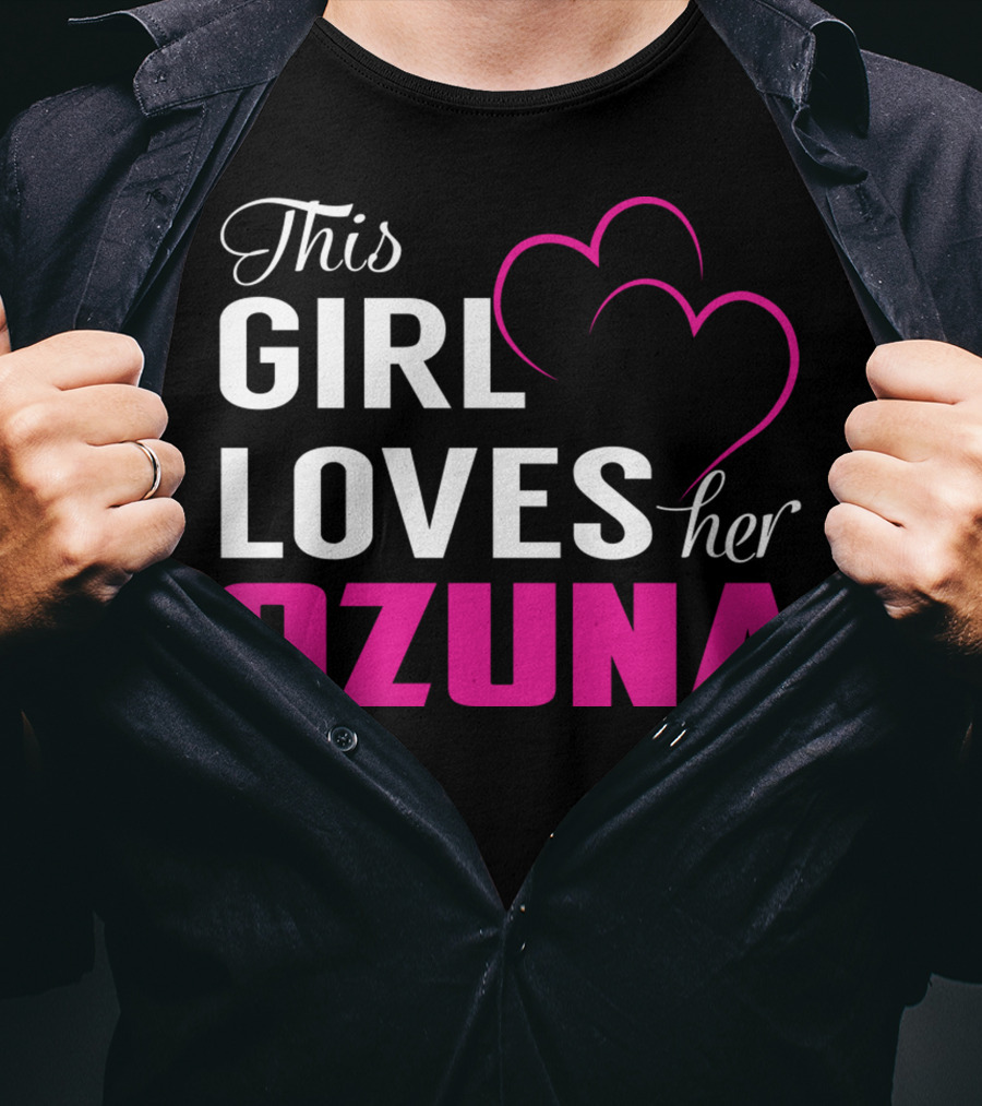 This Girl Loves Her OZUNA Heart T-Shirt