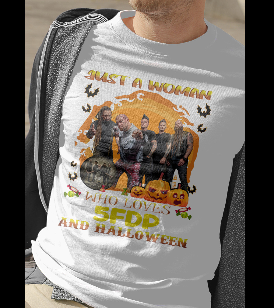 Just A Woman Who Loves 5FDP And Halloween T-Shirt