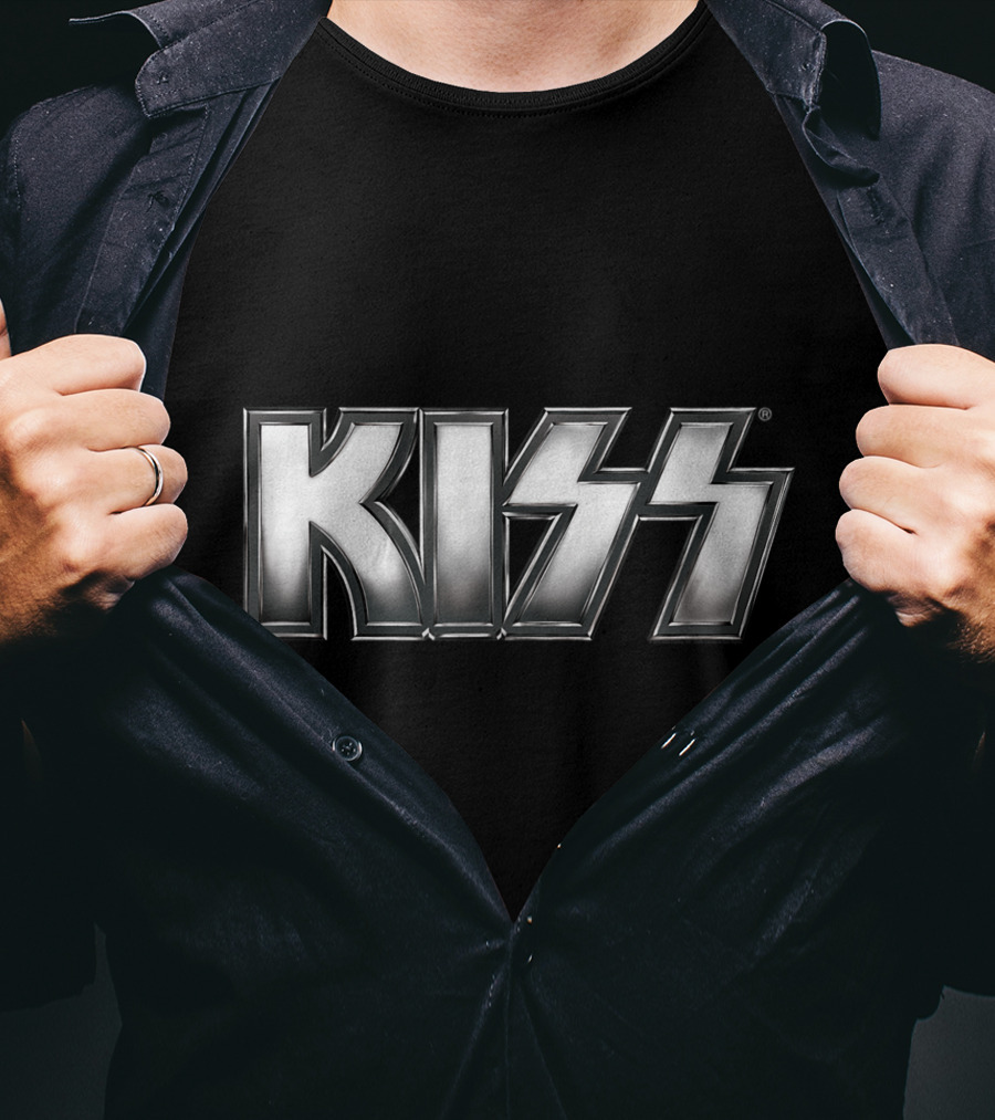 KISS Silver Metallic T-Shirt