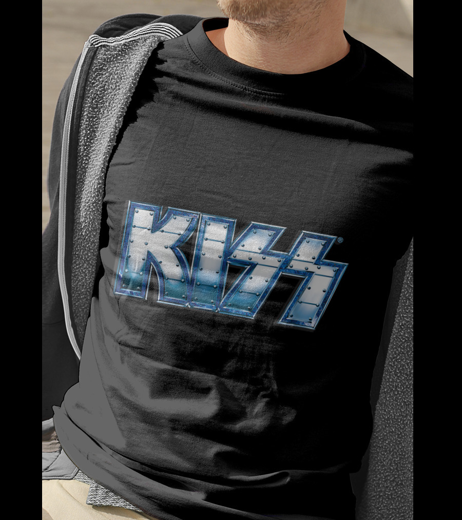 KISS Blue Steel Rivet T-Shirt