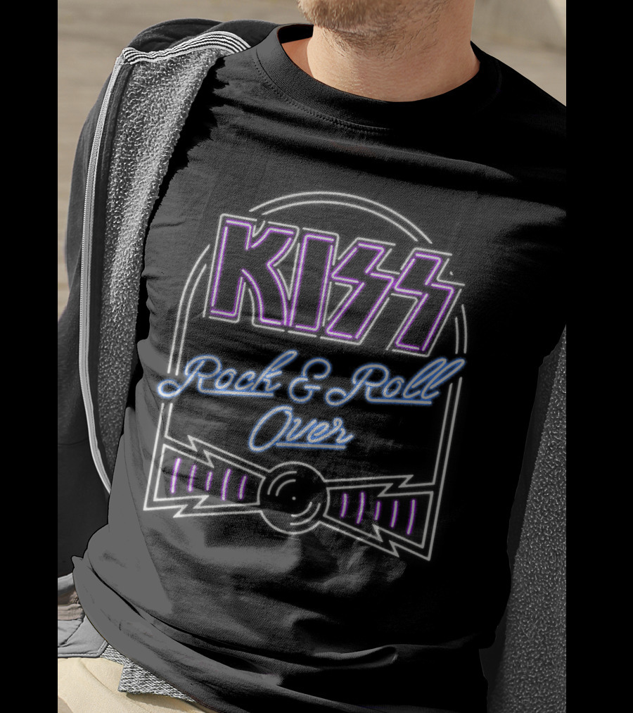 KISS Rock And Roll Over Neon T-Shirt