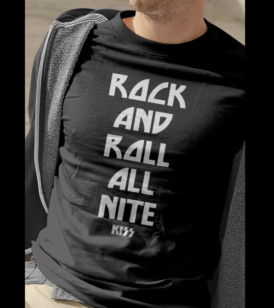 KISS Rock And Roll All Nite Lyrics T-Shirt