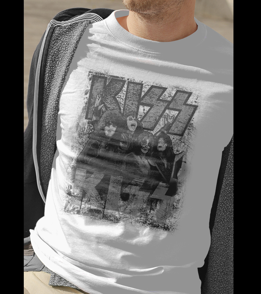 KISS Scratch Band Members Posing T-Shirt