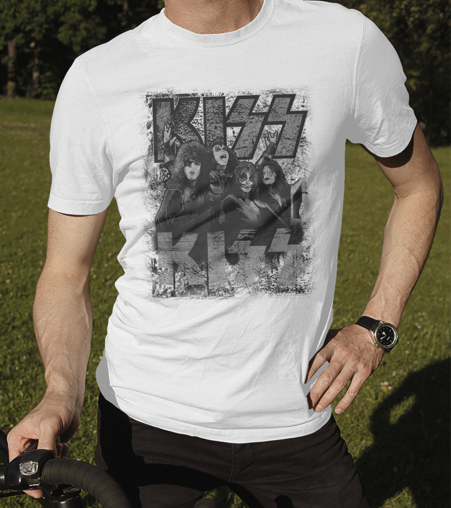 KISS Scratch Band Members Posing T-Shirt