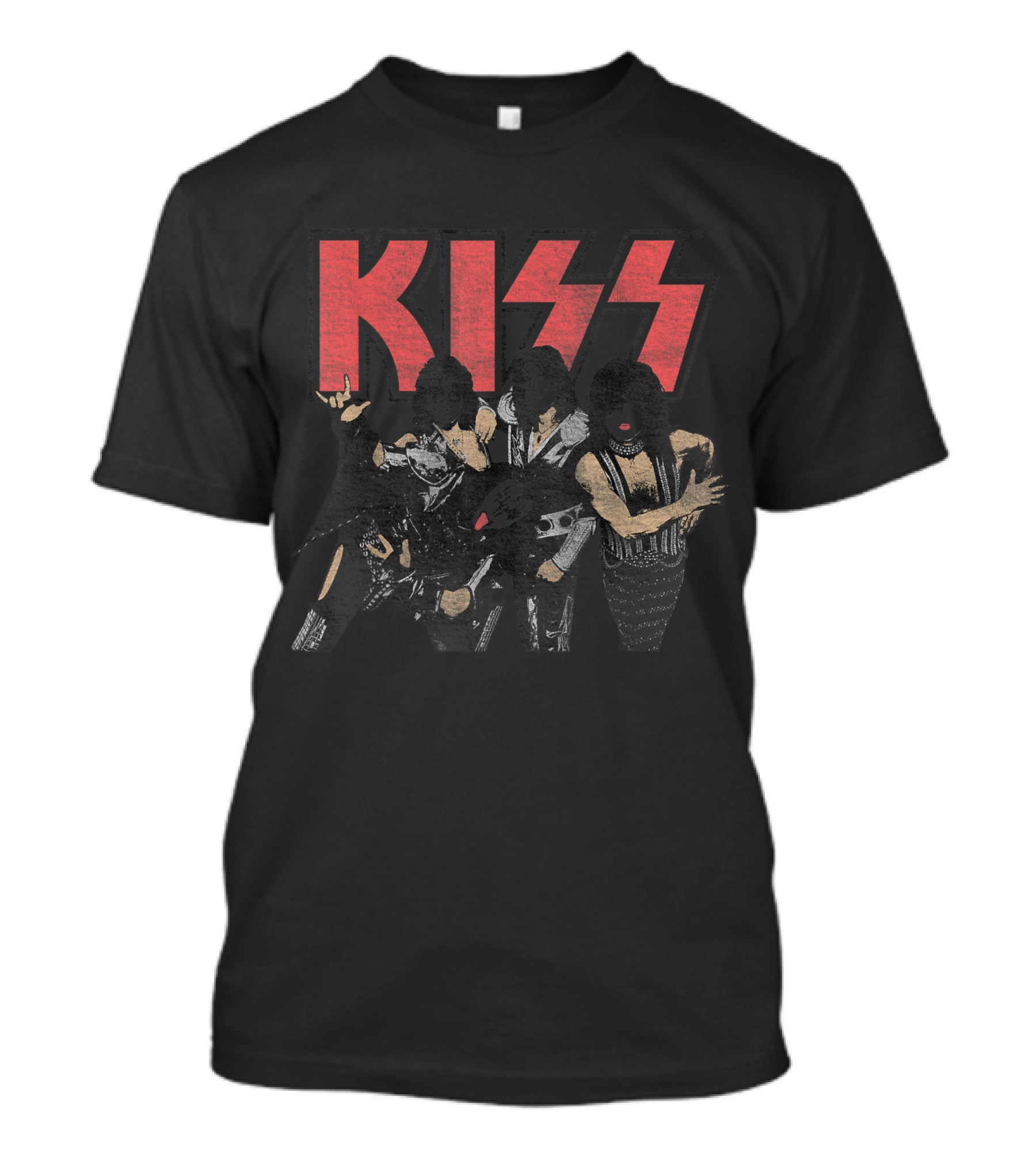 KISS Shout It Out Loud Classic Band Members Group Image T-Shirt