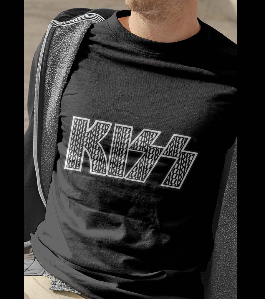 KISS Static Logo Iconic Bold Pattern T-Shirt