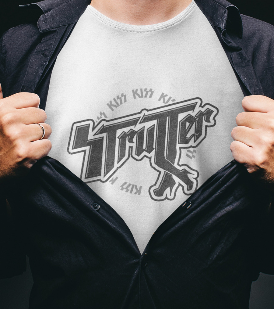 KISS Strutter Leg Logo Fan Merchandise T-Shirt