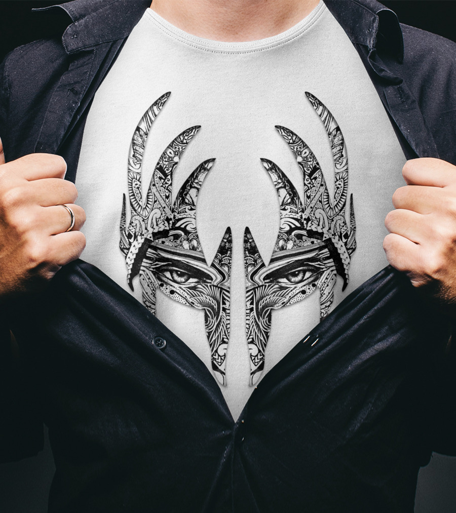 KISS Tribal Demon Mask Face T-Shirt
