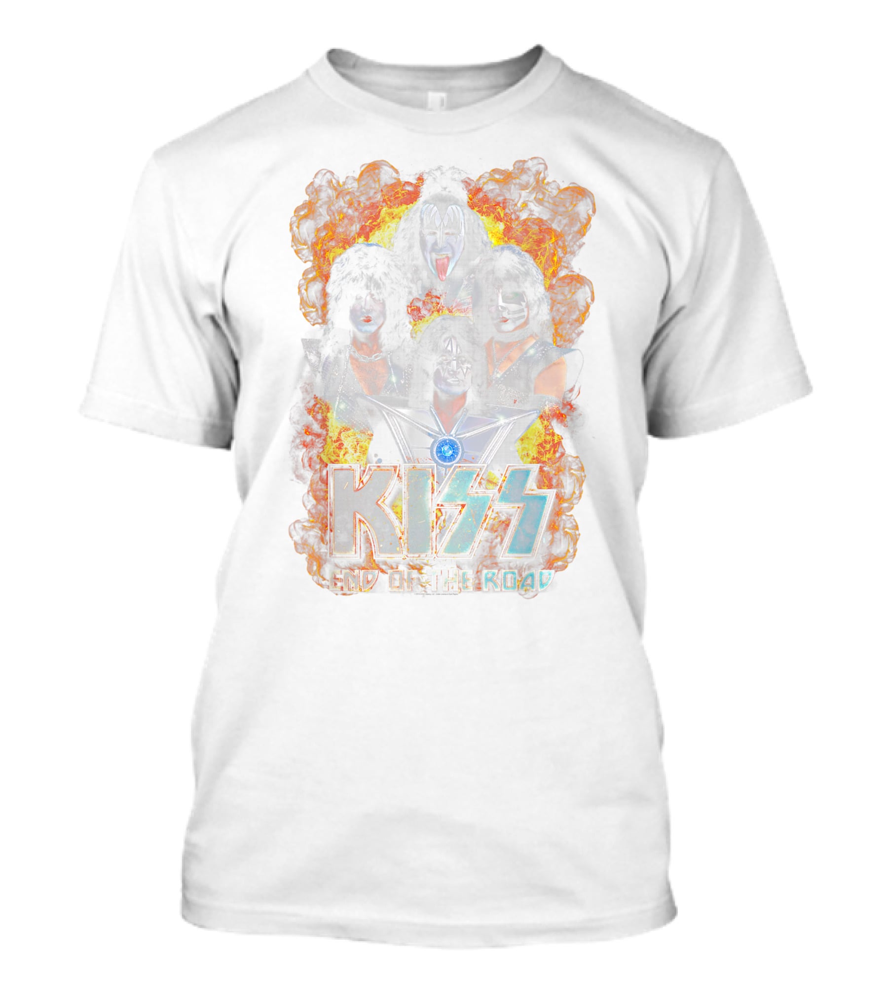 Kiss End Of The Road Creatures Of The Night Vintage Unmasked T-Shirt