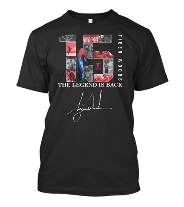 Tiger Woods The Legend Is Back 15 Signature T-Shirt