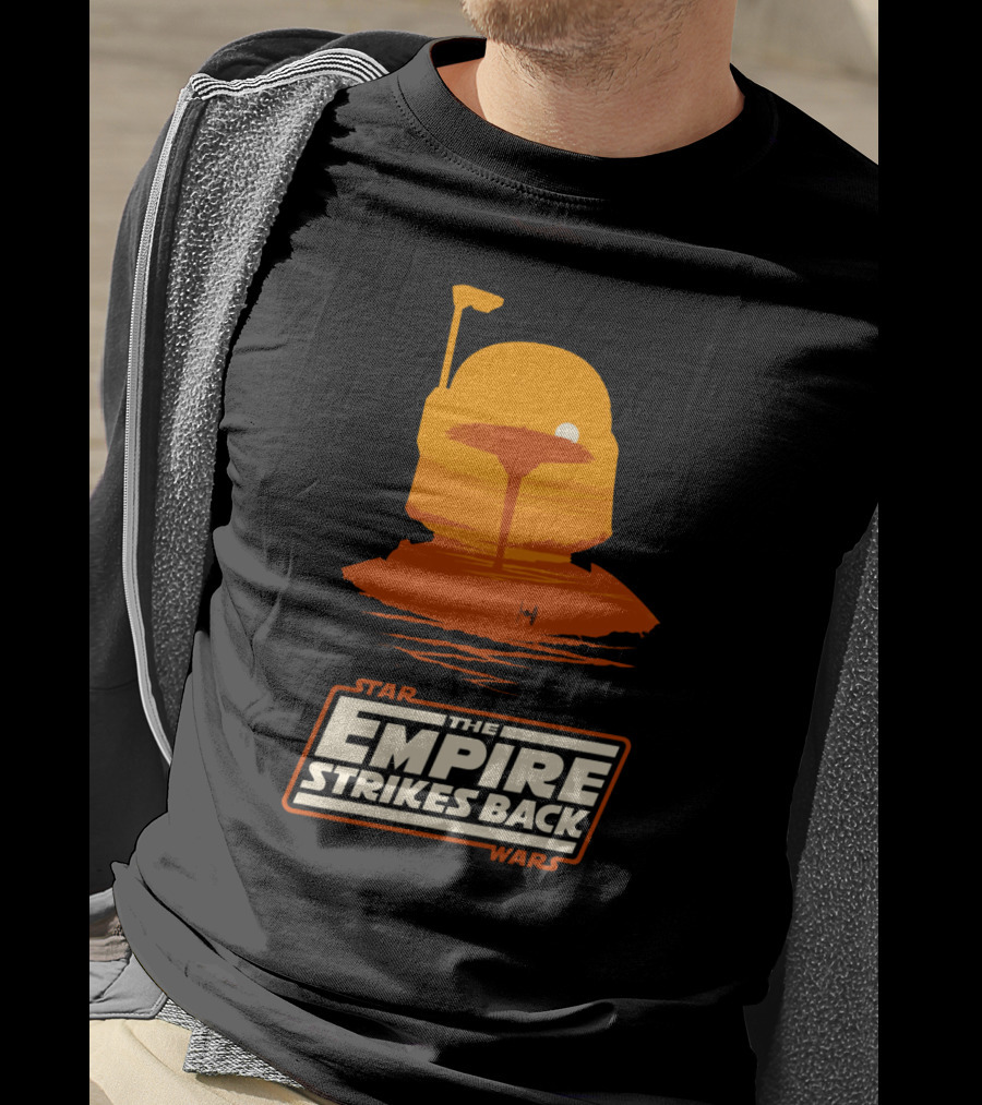 Star Wars Empire Strikes Back Boba Fett Cloud City Silhouette Scene T-Shirt