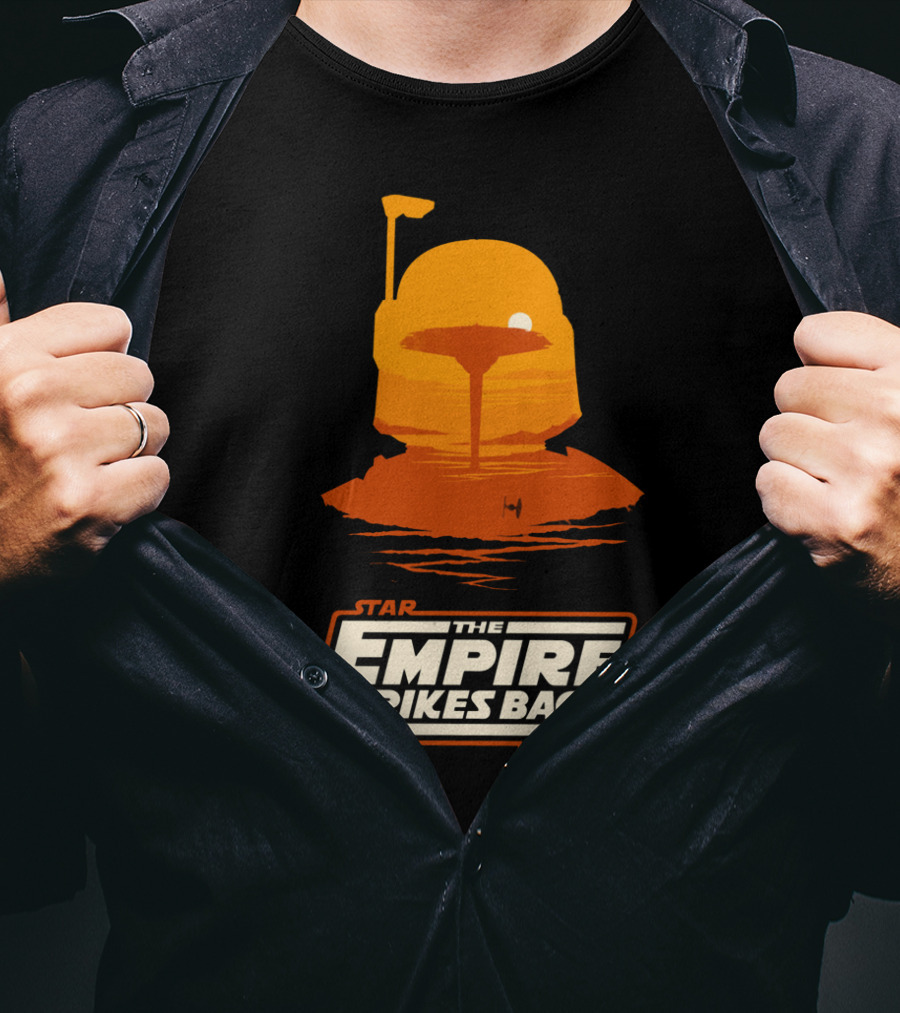 Star Wars Empire Strikes Back Boba Fett Cloud City Silhouette Scene T-Shirt