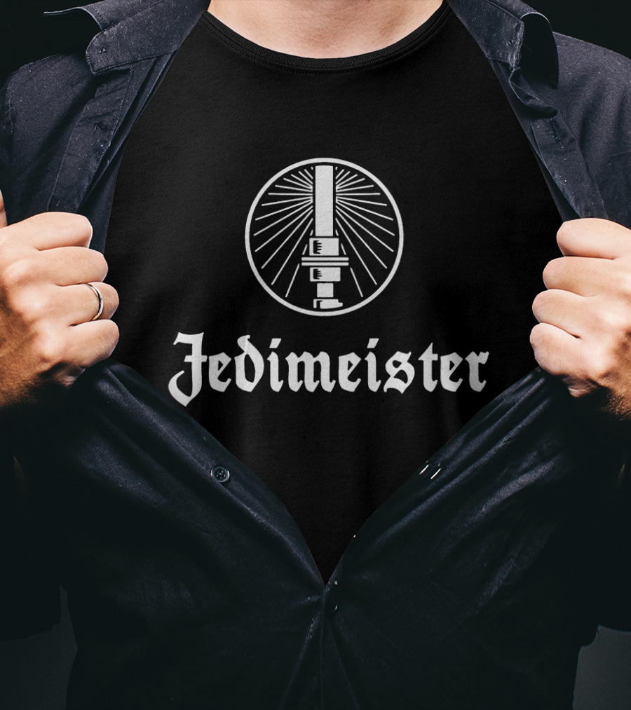 Star Wars Jedimeister Lightsaber Icon With Rays T-Shirt