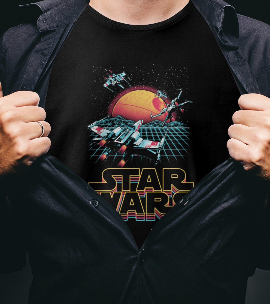 Star Wars Trending X-Wing Space Battle T-Shirt