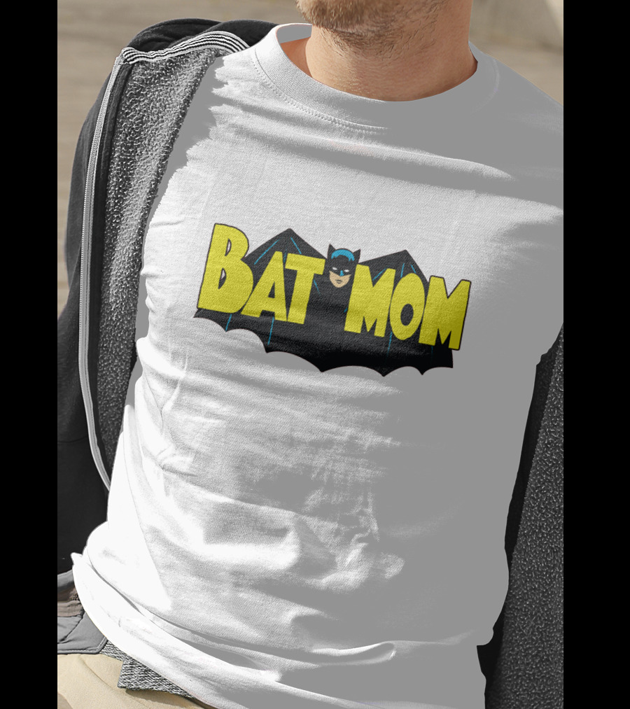 BATMOM Batman Logo Parody Cartoon T-Shirt