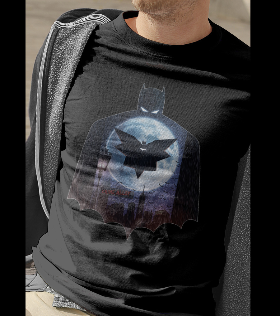 Batman Gotham Crime Alley Moon Dark Knight T-Shirt