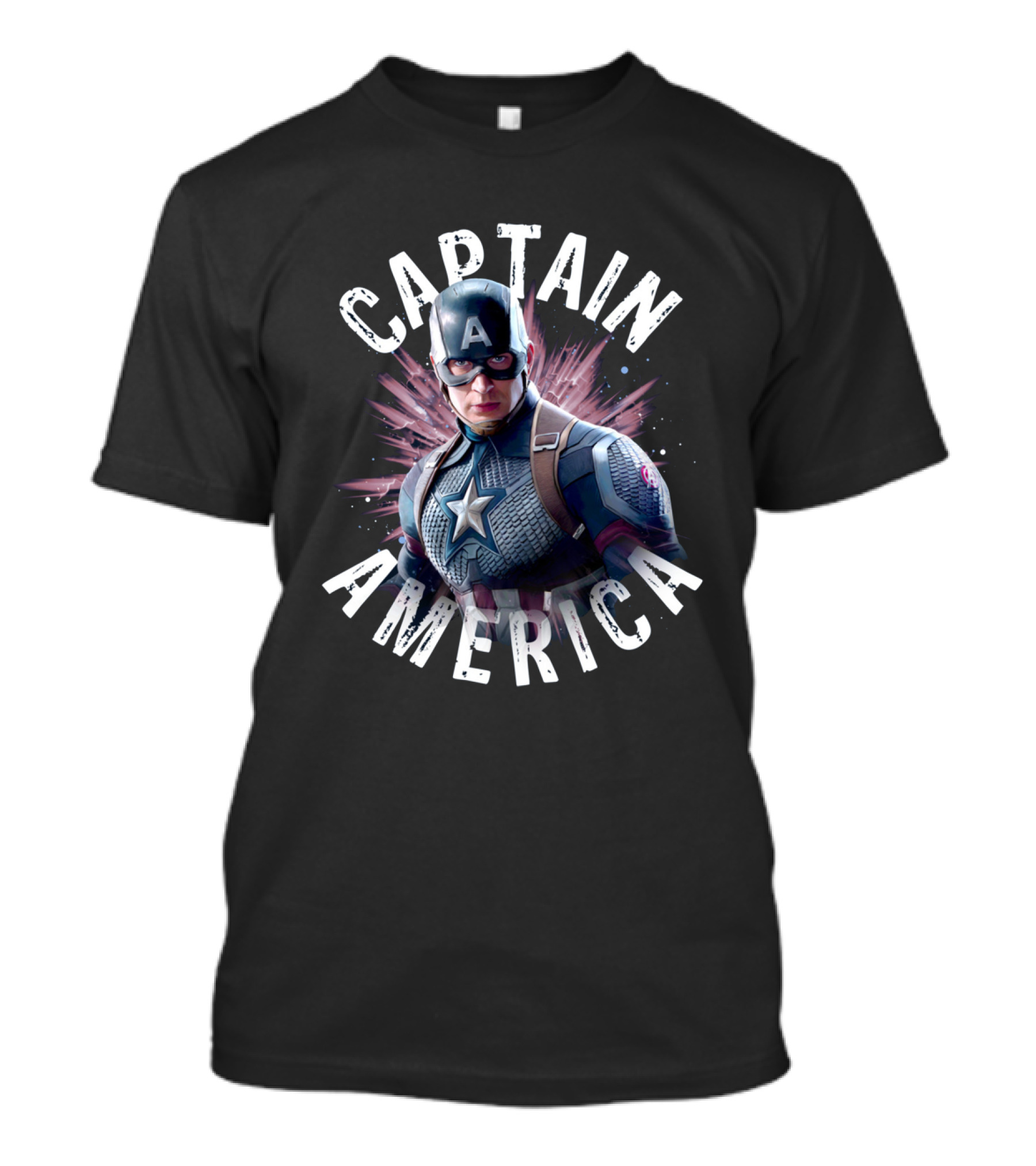 Captain America Vibrant Hero Aesthetic T-Shirt