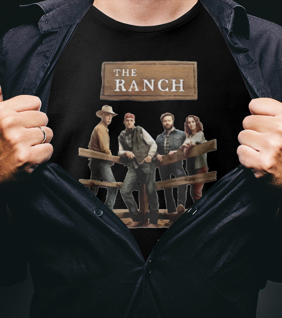 THE RANCH TV Show Cast Standing By Fence T-Shirt