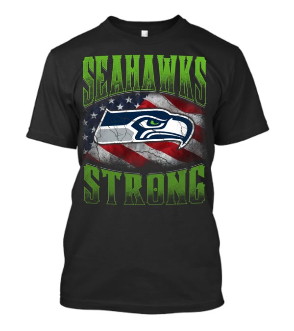 Seahawks Strong Usa Flag T-Shirt