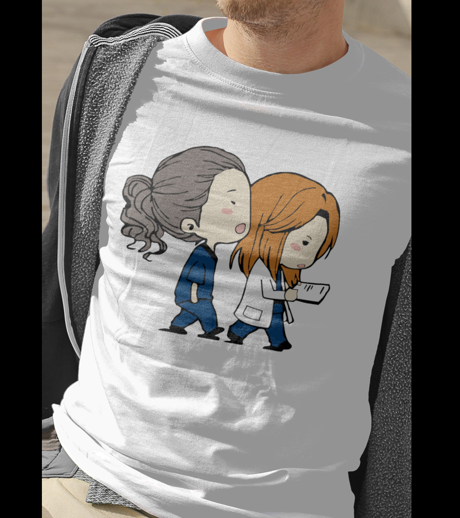 Best Friend Doctor Characters Walking Together T-Shirt
