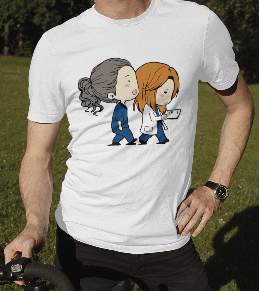 Best Friend Doctor Characters Walking Together T-Shirt