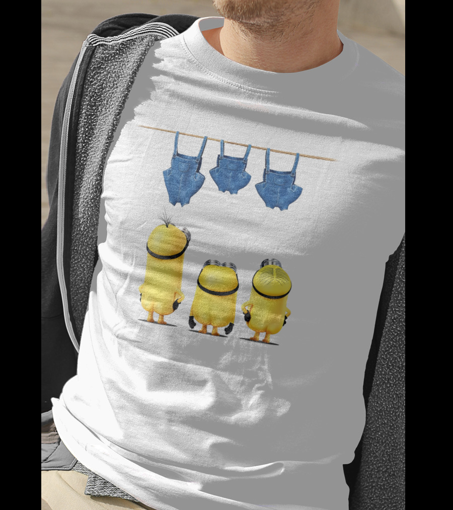 Minions Overalls Laundry Scene Despicable Me Fans T-Shirt