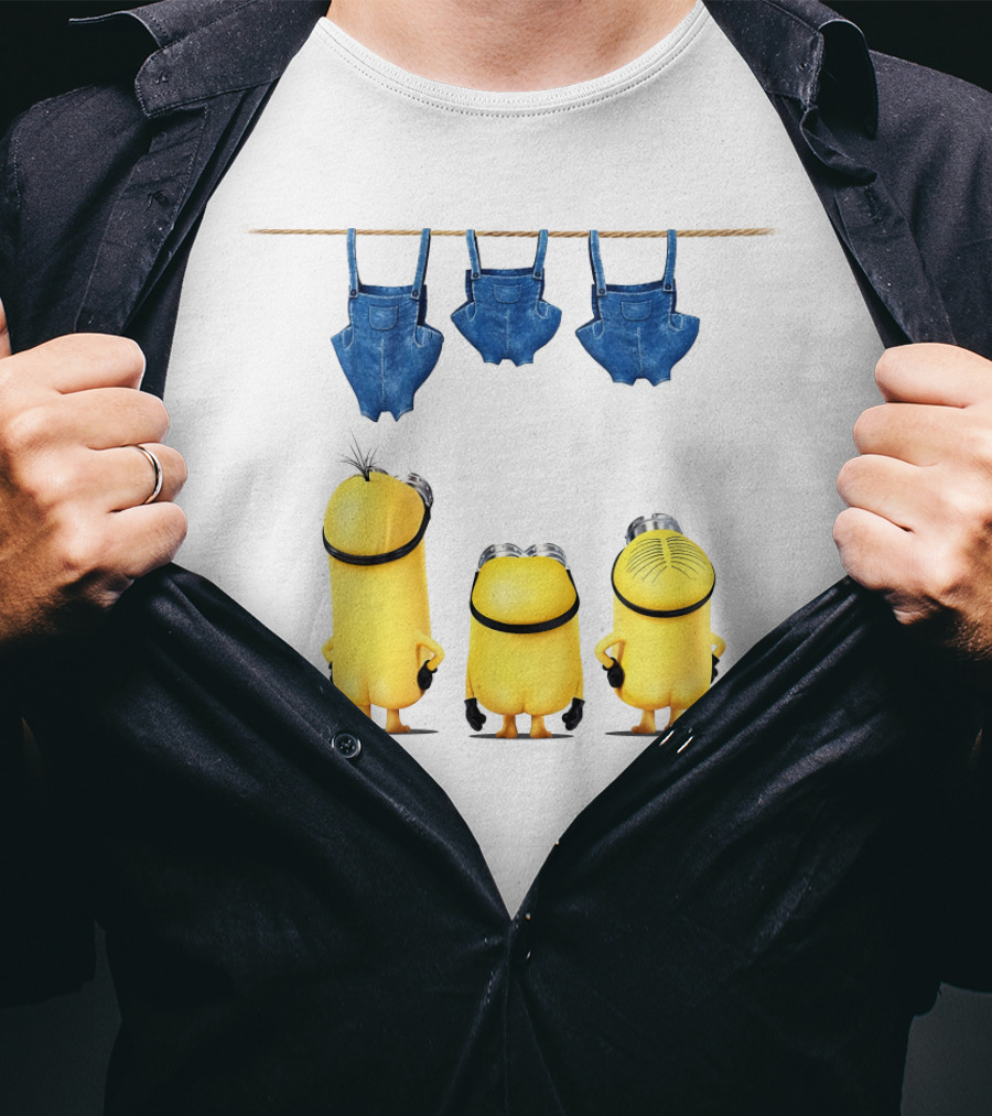 Minions Overalls Laundry Scene Despicable Me Fans T-Shirt