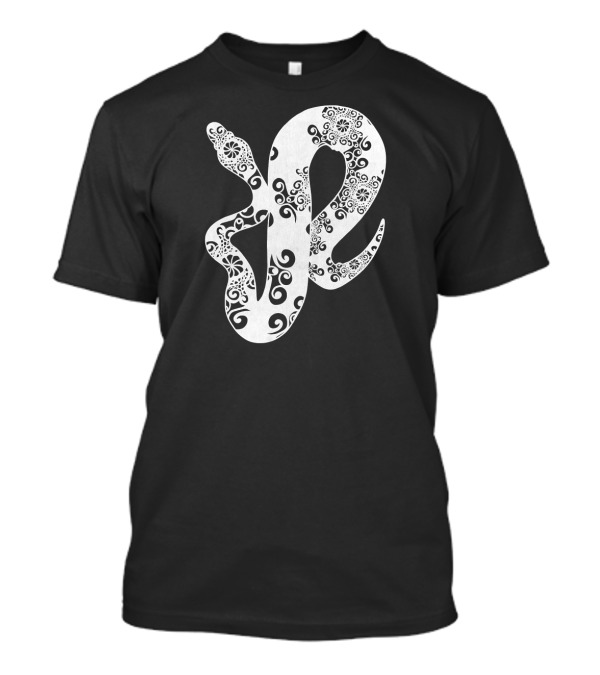Boho Paisley Spiral Ball Python T-Shirt