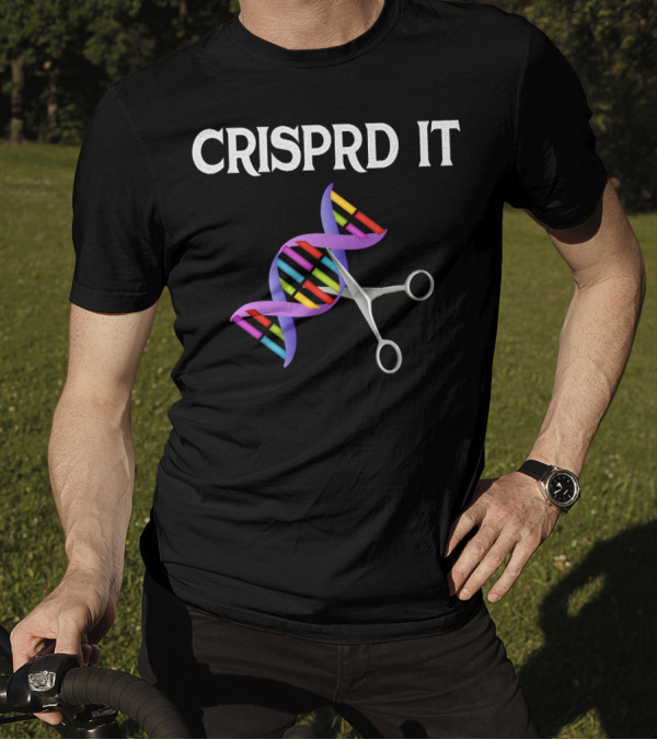 CRISPR IT DNA Scissors Engineer Scientist Biologist T-Shirt