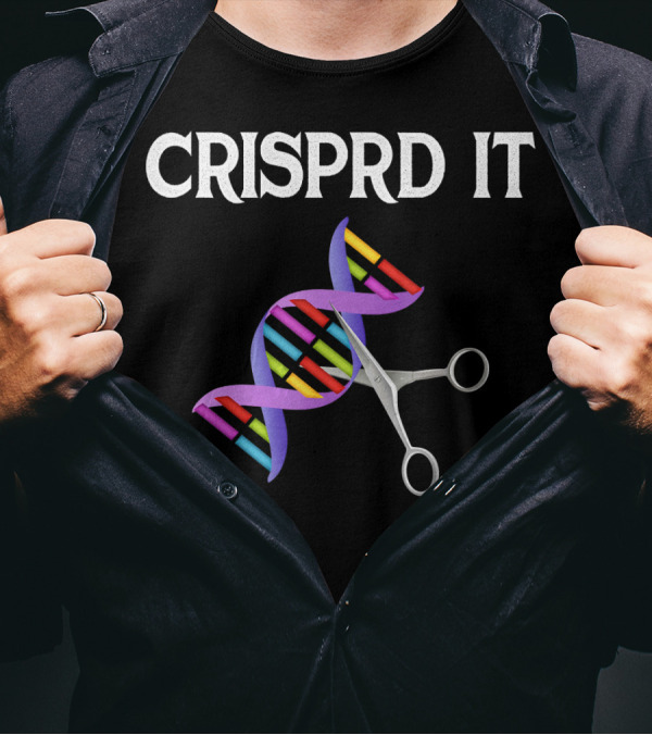 CRISPR IT DNA Scissors Engineer Scientist Biologist T-Shirt