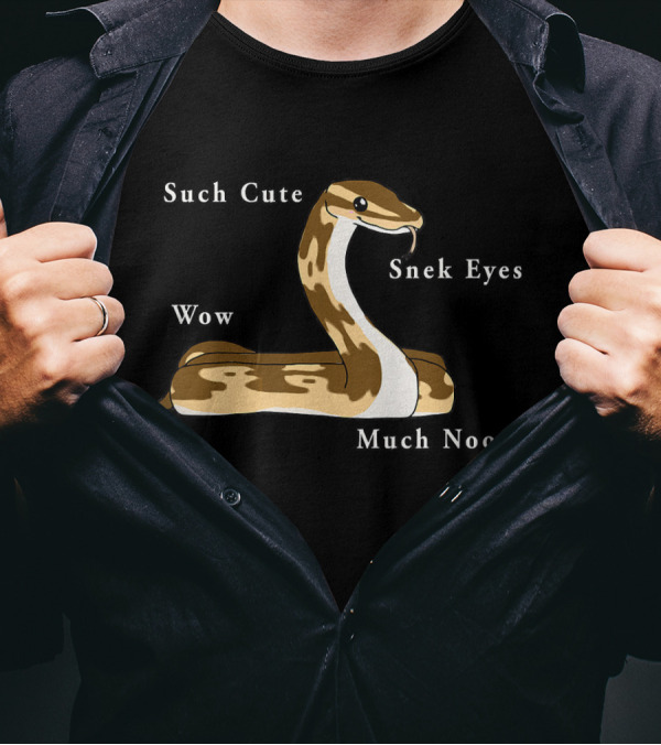Such Cute Ball Python Snek Eyes Wow Much Noodly T-Shirt