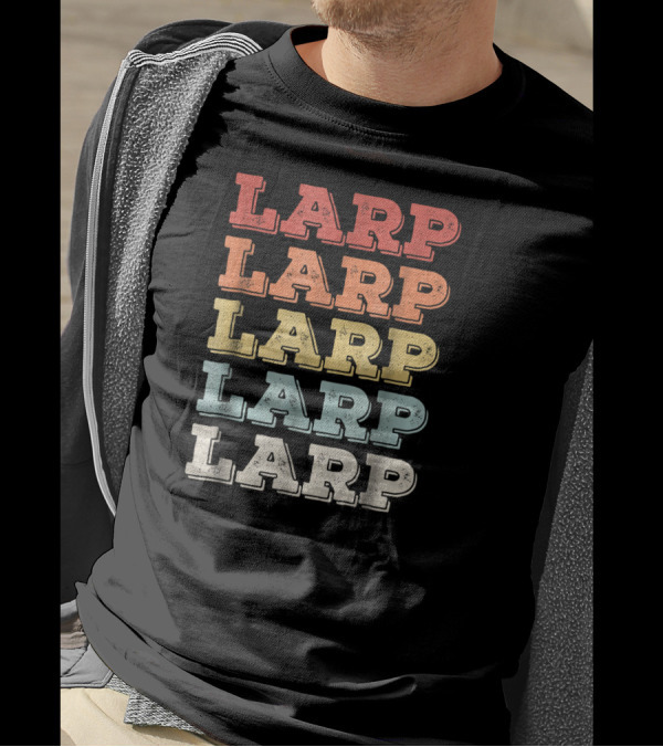 LARP Distressed Rainbow T-Shirt
