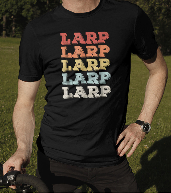 LARP Distressed Rainbow T-Shirt