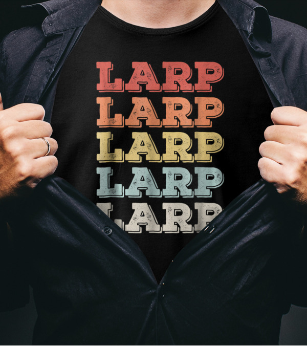 LARP Distressed Rainbow T-Shirt