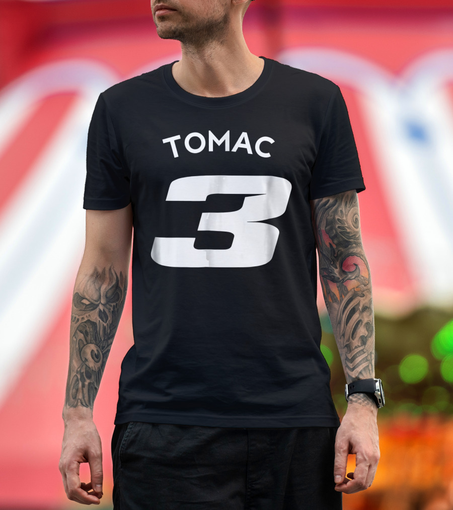 Eli Tomac 3 Motocross and Supercross Rider Tomac ET3 T-Shirt