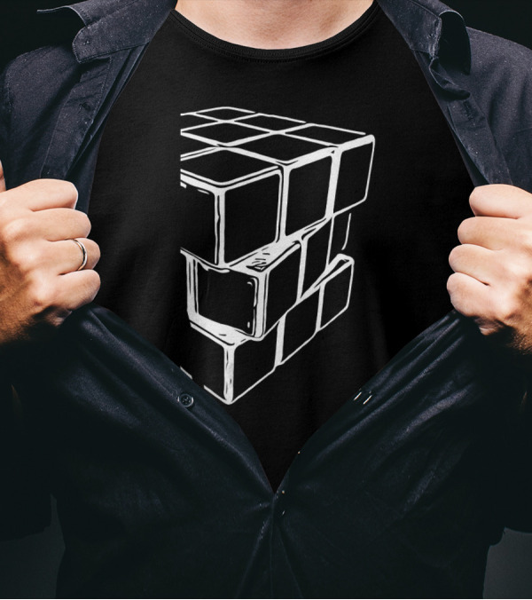 Half Cube Puzzle Cube T-Shirt
