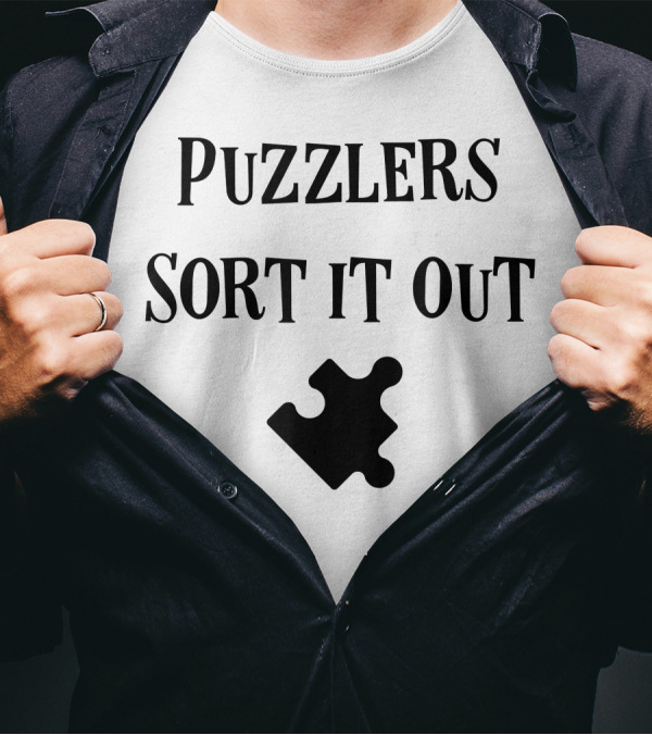 Puzzlers Sort It Out Jigsaw Puzzle Lovers T-Shirt