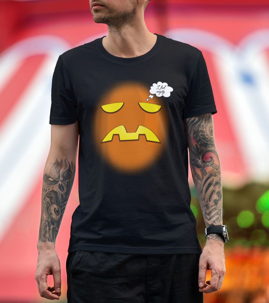 I Feel Empty Pumpkin Halloween Mood T-Shirt