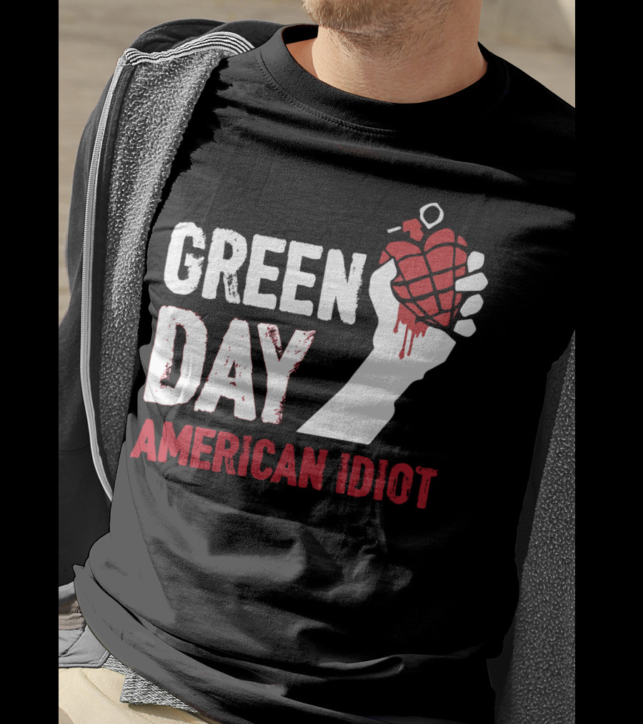Green Day American Idiot Heart Grenade T-Shirt