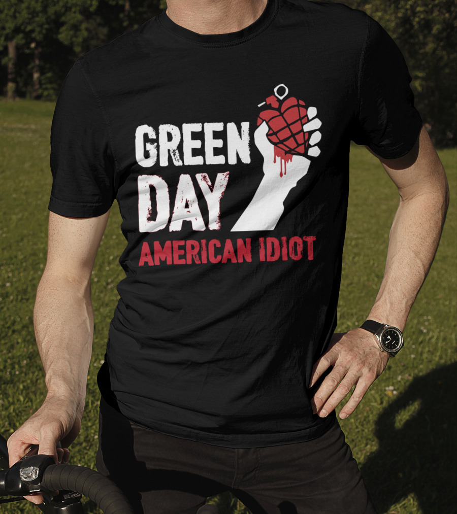 Green Day American Idiot Heart Grenade T-Shirt