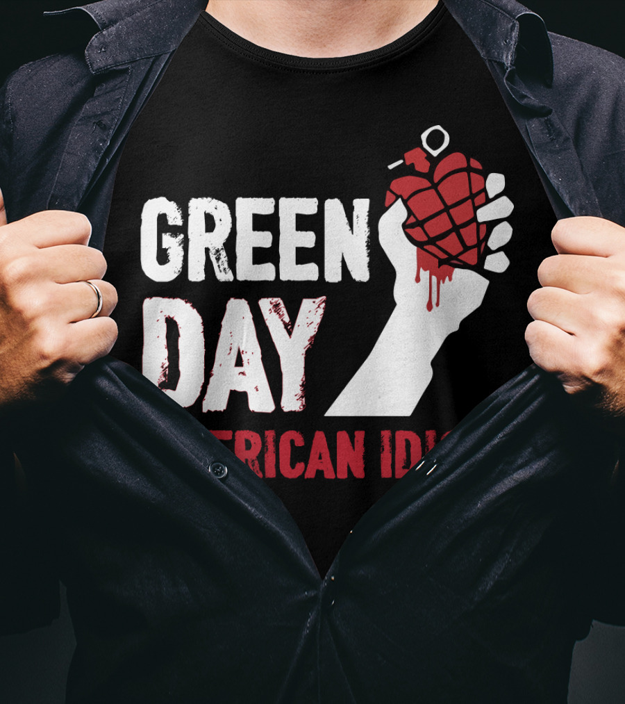 Green Day American Idiot Heart Grenade T-Shirt