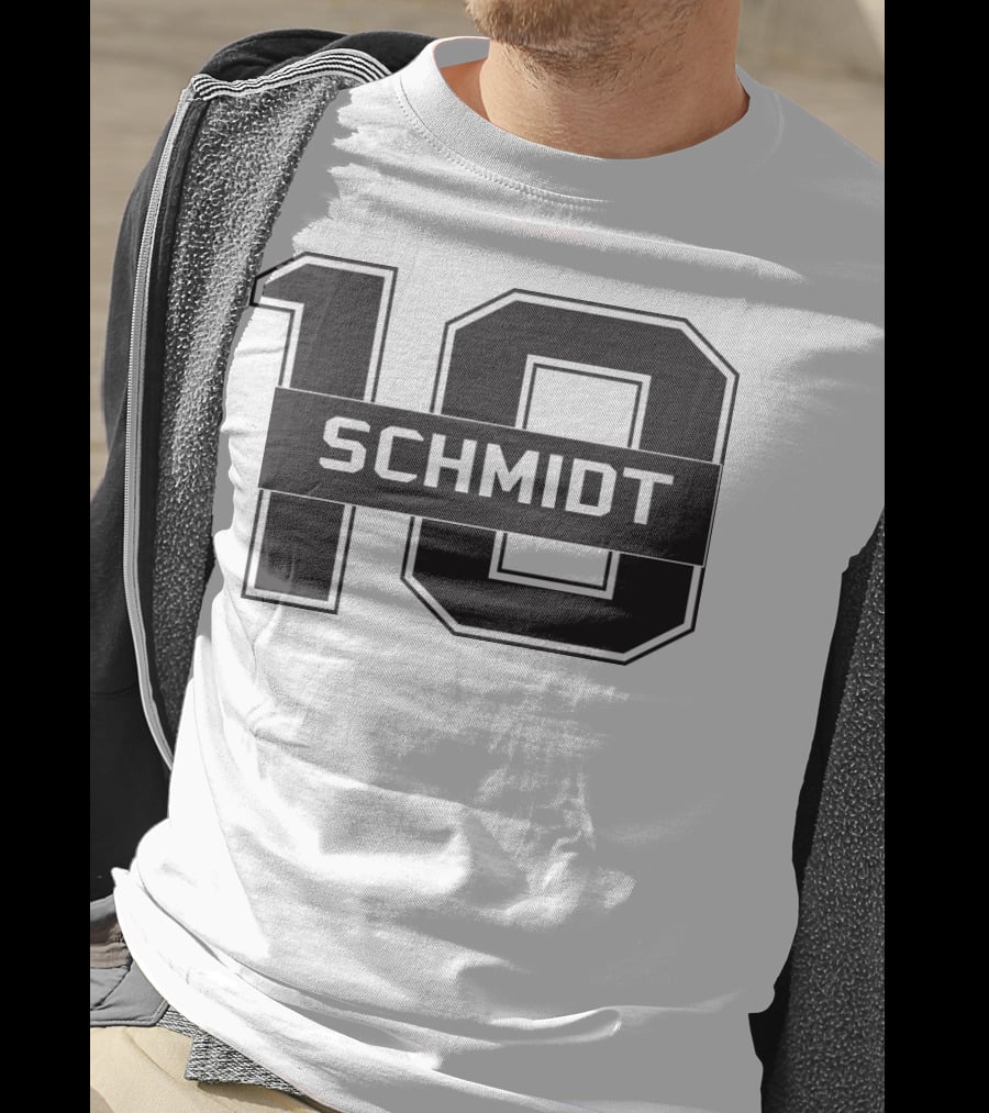 Schmidt 10 Sports Team Inspired Number T-Shirt