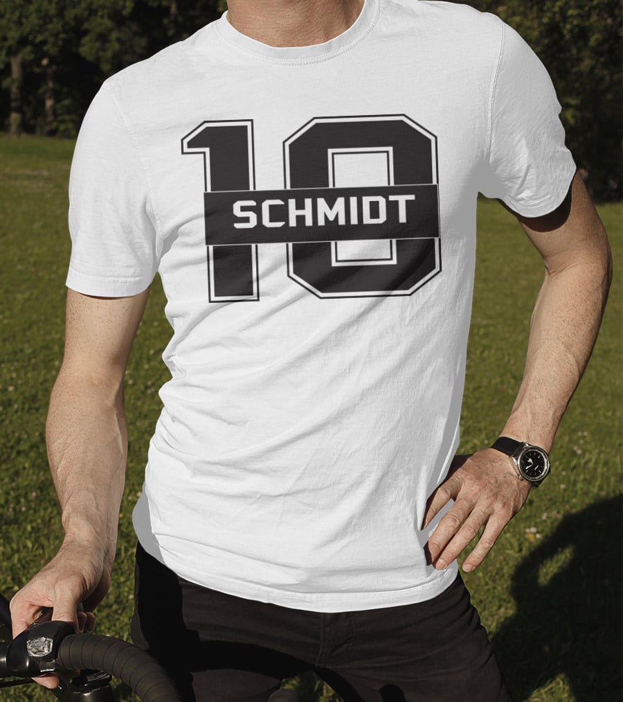 Schmidt 10 Sports Team Inspired Number T-Shirt