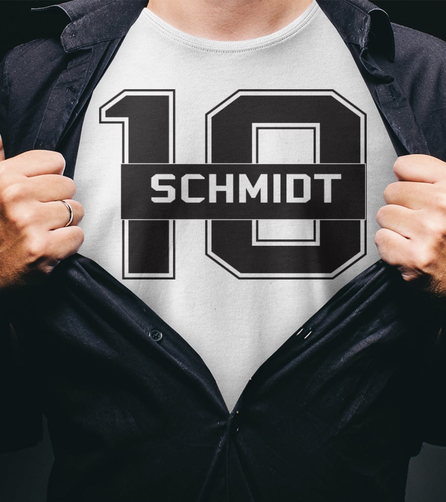 Schmidt 10 Sports Team Inspired Number T-Shirt