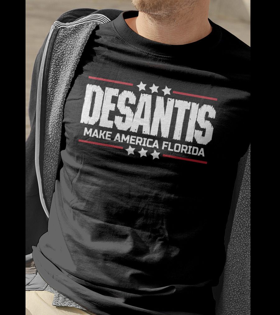 Desantis Make America Florida Stars Political T-Shirt