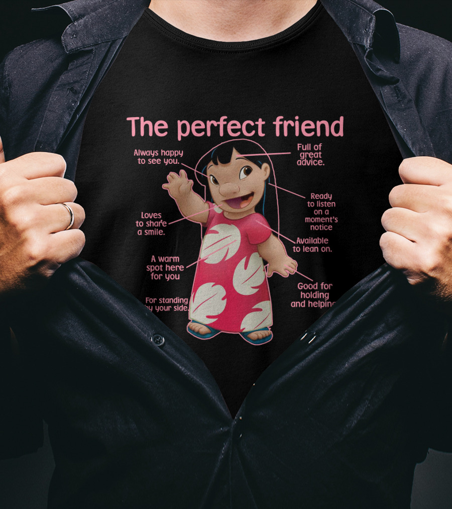 The Perfect Friend Always Happy Full Of Great Advice Ready To Listen A Warm Spot For You Good For Holding And Helping T-Shirt
